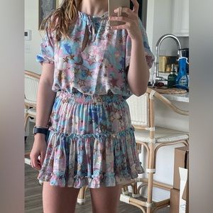 Buddy Love ruffle dress stars and clouds!